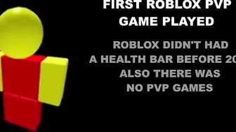 Roblox player becoming old (First PVP game)