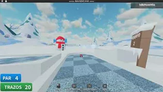 Super Golf Roblox - Arctic Map Hole 2 Cool Hio Pathing!