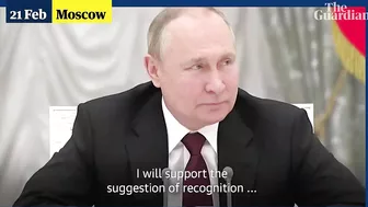 'Speak directly!': Putin has tense exchange with his chief spy