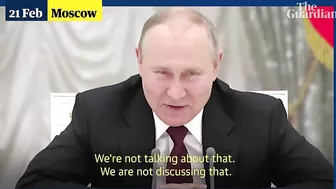 'Speak directly!': Putin has tense exchange with his chief spy