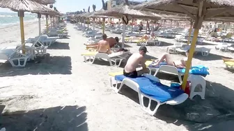 Part 3 Plaja Barrels Pub Beach, Relaxation, Sea, Sun, 4K video, Bikini Beach, Romania Mamaia Beach.