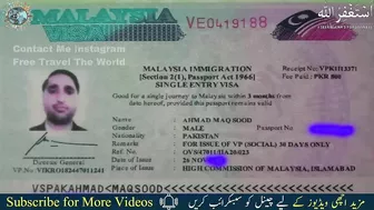 Malaysia Tourist Visa open 2022 | Malaysia Visit Visa New Updates | Malaysia travel visa update