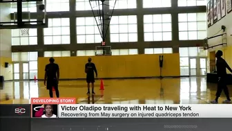 Victor Oladipo traveling to New York with Heat ???? | SportsCenter