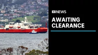 Antarctic icebreaker not yet cleared to travel under Hobart's Tasman Bridge | ABC News