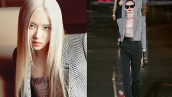 ROSÉ OUTFITS vs THE MODELS | SAINT LAURENT - WOMEN'S SUMMER 2022 SHOW #YSL #PFW