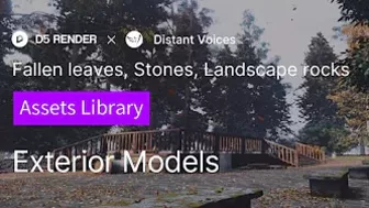 D5 Assets Library Updates｜Models｜Exterior Decorations | Fallen leaves, Stones, Landscape rocks