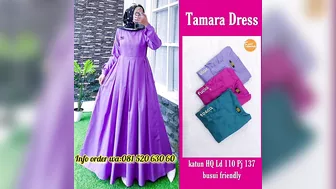 model gamis elegant dan setelan tunik terbaru 2022