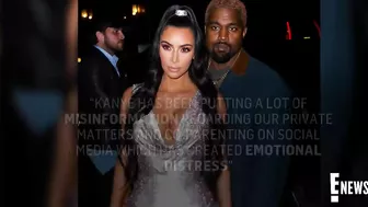 Kim Kardashian Claims Kanye Is Causing "Emotional Distress" | E! News