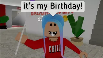 When it’s your BIRTHDAY at SCHOOL (ROBLOX) meme