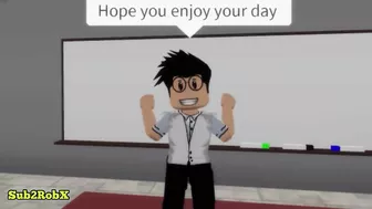 When it’s your BIRTHDAY at SCHOOL (ROBLOX) meme