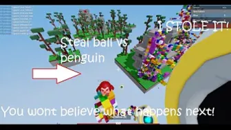 What Happens If You Throw a Stealball At a Penguin? (Roblox Bedwars)