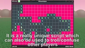 Roblox Script Showcase Episode#1866/Minesweeper