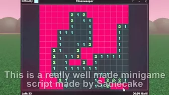 Roblox Script Showcase Episode#1866/Minesweeper