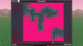 Roblox Script Showcase Episode#1866/Minesweeper