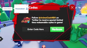 ALL NEW SECRET *UPDATE 2* CODES In Roblox Anime Clash Simulator!