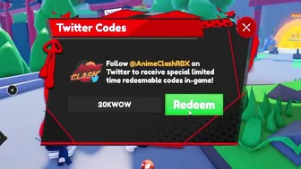 ALL NEW SECRET *UPDATE 2* CODES In Roblox Anime Clash Simulator!