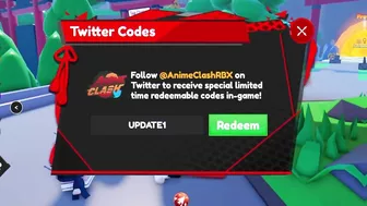 ALL NEW SECRET *UPDATE 2* CODES In Roblox Anime Clash Simulator!