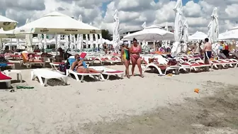 Plaja Yaki Beach 4K August Sun Summer Party Fun  Romania Constanta Mamaia Beach.