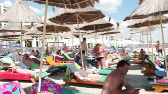 Plaja Yaki Beach 4K August Sun Summer Party Fun  Romania Constanta Mamaia Beach.