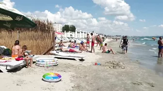 Plaja Yaki Beach 4K August Sun Summer Party Fun  Romania Constanta Mamaia Beach.