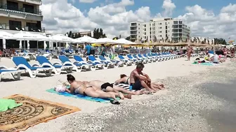 Plaja Yaki Beach 4K August Sun Summer Party Fun  Romania Constanta Mamaia Beach.