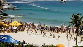 Day one of Western Cape Lifesaving Championship. At Clifton 4th beach from our webcam.