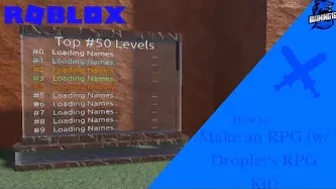 How to Make a Roblox RPG: Top Level Leaderboard (Droplet's RPG Kit) (Roblox Studio) (BWKing16)