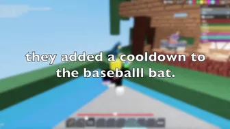 The BASEBALL BAT got NERFED... (Roblox Bedwars)