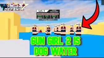 Showcasing Gun Girl 1 in All Star Tower Defense | Roblox