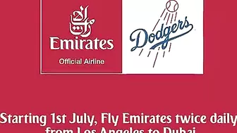 Emirates steals the show with the Los Angeles Dodgers | Baseball | Emirates Airline