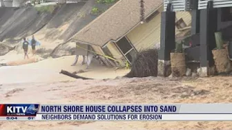 Haleiwa home near Sunset Beach collapses