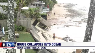 Haleiwa home near Sunset Beach collapses