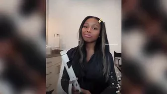 Lil Baby's 'BM' Jayda Cheaves Does Her Hair on Instagram Live! And She Talks With Fans! ????