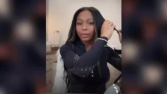 Lil Baby's 'BM' Jayda Cheaves Does Her Hair on Instagram Live! And She Talks With Fans! ????