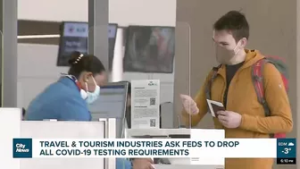 Travel and tourism industries call on the federal government to remove COVID-19 testing requirements