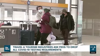 Travel and tourism industries call on the federal government to remove COVID-19 testing requirements