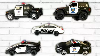 Various Diecast Police Models | Welly Model Cars and SUVs | 4K | Jan and Toys