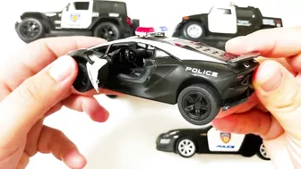 Various Diecast Police Models | Welly Model Cars and SUVs | 4K | Jan and Toys