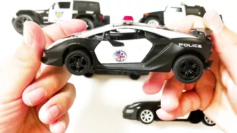 Various Diecast Police Models | Welly Model Cars and SUVs | 4K | Jan and Toys