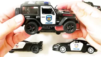 Various Diecast Police Models | Welly Model Cars and SUVs | 4K | Jan and Toys