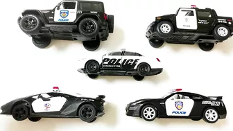 Various Diecast Police Models | Welly Model Cars and SUVs | 4K | Jan and Toys