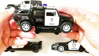 Various Diecast Police Models | Welly Model Cars and SUVs | 4K | Jan and Toys