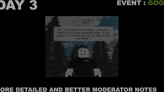 If Roblox have a perfect moderation (Timeline)