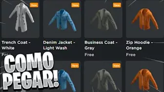 COMO PEGAR 5 ROUPA 3D GRÁTIS NO ROBLOX