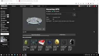 Como Ganhar o item [UFO] Roblox Evento