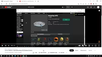 Como Ganhar o item [UFO] Roblox Evento