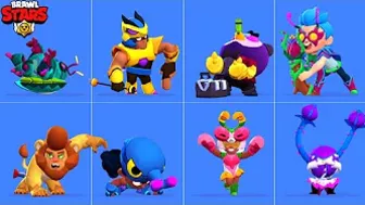 Brawl Stars February update New Skins WINNING and LOSING Animations #BioDome