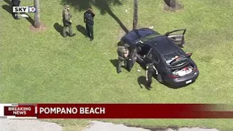 Driver crashes car on golf course in Pompano Beach