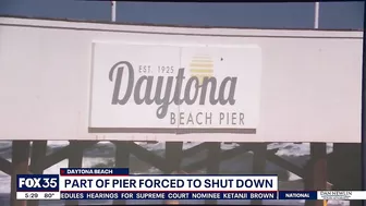 Portion of Daytona Beach Pier closed due to damage