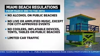 New Rules On South Beach For Spring Breakers